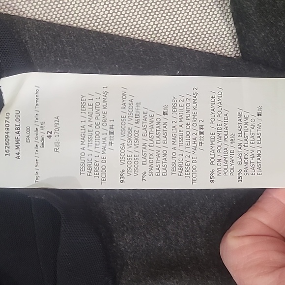 MAX MARA MaxMara Grey Knit Gathered & Bodycon Bateau Neck Elbow Sleeve 42 - Picture 6 of 10